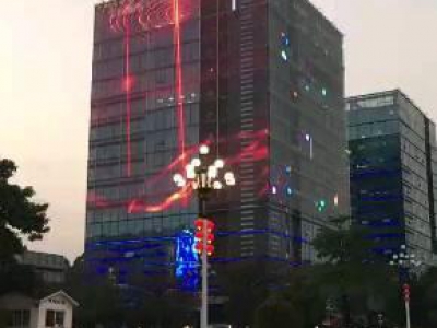 幕墻高亮度透明LED透明屏