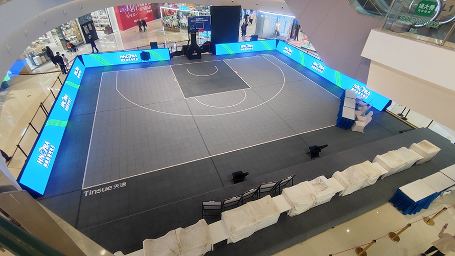 室內(nèi)LED球場屏安裝